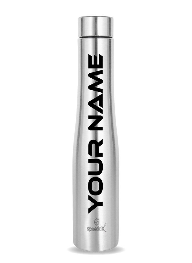 سبيديكس زجاجة مياه سبيدكس من الفولاذ المقاوم للصدأ، فضية اللون، سعة 1 لتر | خالية من مادة BPA، مانعة للتسرب، قابلة لإعادة الاستخدام، مصنوعة من الفولاذ المقاوم للصدأ، مناسبة للمدرسة، المكتب، النادي الرياضي، السفر، والثلاجة | صديقة للبيئة ومتينة - Image 1